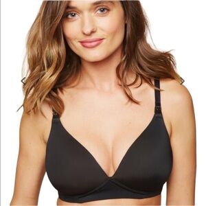 Motherhood Wireless Maternity & Nursing. Bra Black 38DDD